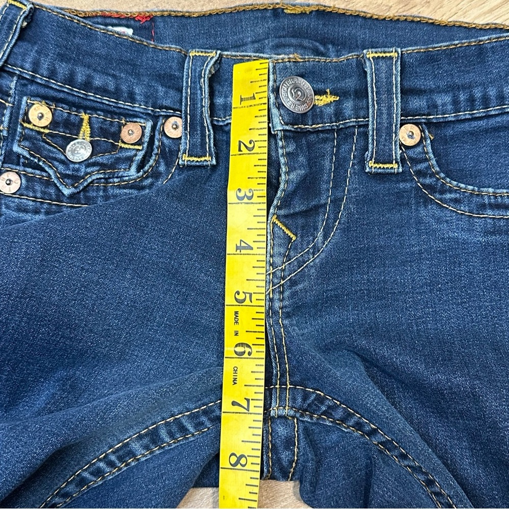 True Religion Jeans Women's Size 25 Skinny Ultra Low Rise USA World Tour - Picture 5 of 12